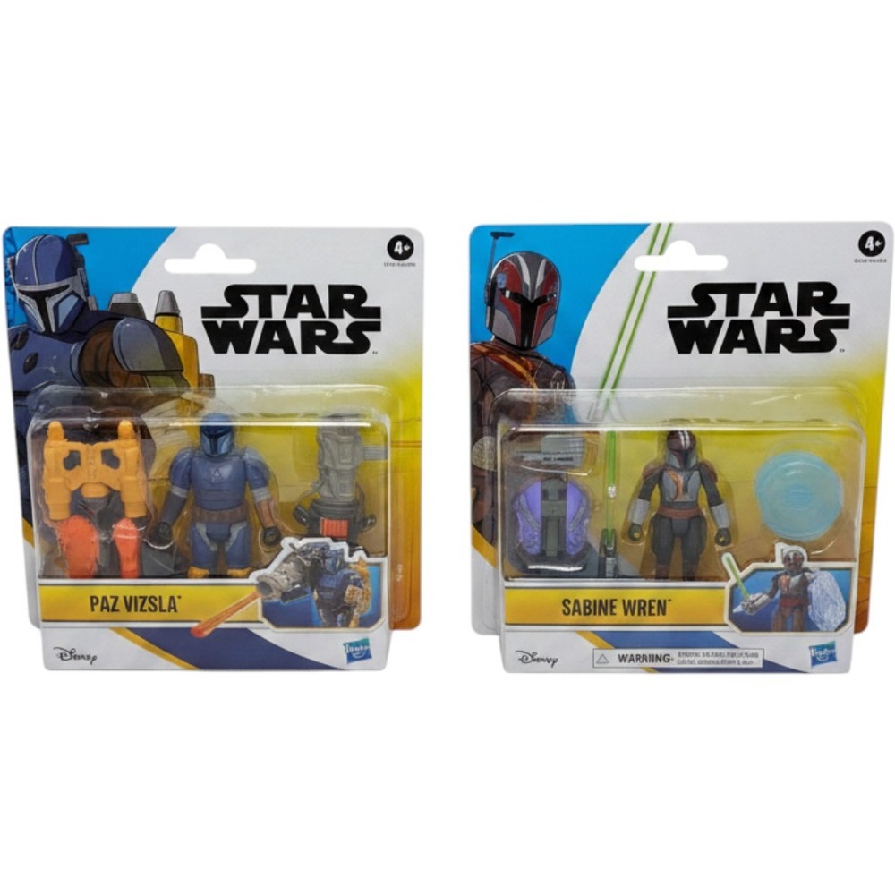 Star Wars Epic Hero Series Paz Vizsla and Sabine Wren Action Figure Set Hasbro
